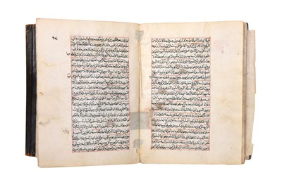 Lot 195 - TWO MANUSCRIPTS: A PERSIAN ILLUSTRATED 'MIRROR FOR PRINCES' AND ARABIC RITUAL PRAYERS