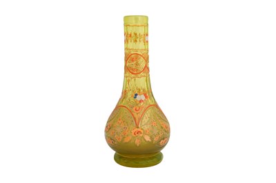 Lot 226 - A BOHEMIAN GLASS HUQQA BASE