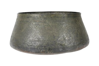 Lot 49 - A MONUMENTAL TINNED COPPER MAMLUK BASIN