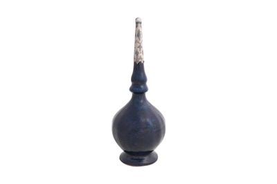Lot 12 - A KANGXI PORCELAIN MONOCHROME POTTERY BOTTLE FOR THE ISLAMIC MARKET
