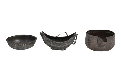 Lot 68 - A GROUP OF THREE COPPER METALWARE