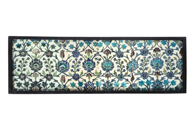 Lot 21 - A LARGE PANEL OF DAMASCUS POTTERY TILES PANEL