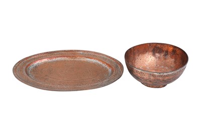 Lot 95 - TWO TINNED COPPER METALWORK