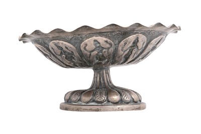 Lot 192 - A VAISHNAVA HIGH FOOTED SILVER BOWL