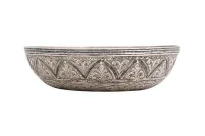 Lot 175 - AN OTTOMAN SILVER REPOUSSÉ HAMMAM BOWL