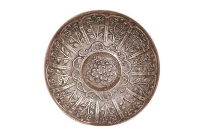 Lot 176 - AN OTTOMAN SILVER REPOUSSÉ BOWL