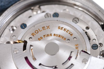 A VINTAGE ROLEX MEN’S STAINLESS STEEL AUTOMATIC WRISTWATCH.