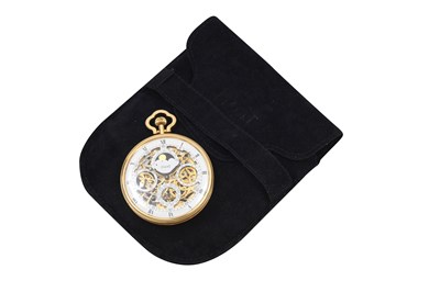 Lot 107 - A POSSIBLY UNIQUE PIAGET SKELETON 18K YELLOW GOLD POCKET WATCH