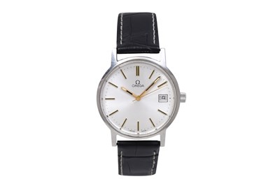Lot 13 - AN VINTAGE OMEGA MEN’S STAINLESS STEEL MANUAL WRISTWATCH.