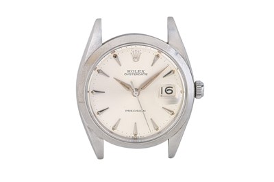 Lot 102 - A MEN'S ROLEX STAINLESS STEEL MANUAL WATCH.