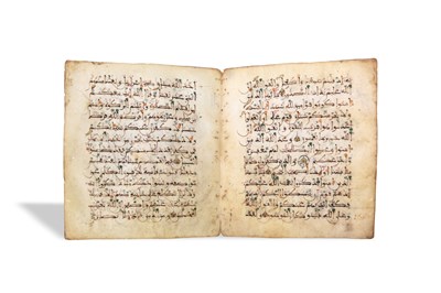 Lot 223 - A LOOSE BIFOLIO FROM A MAGHRIBI QUR'AN