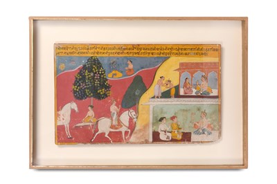 Lot 48 - AN ILLUSTRATED FOLIO FROM A DISPERSED GITA GOVINDA SERIES