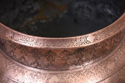 Lot 115 - A LARGE TINNED COPPER BOWL