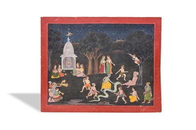 Lot 50 - LORD KRISHNA TAMING A WATER SNAKE (NAGA)