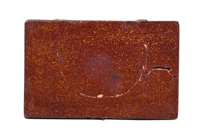 Lot 134 - A MINIATURE QAJAR LACQUERED PAPIER-MÂCHÉ WEIGHING TOOLBOX