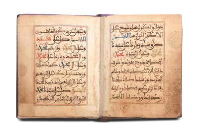 Lot 224 - A MAGHRIBI MANUSCRIPT WITH PRAYERS