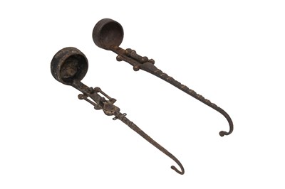 Lot 54 - TWO TRIBAL INDIAN BRONZE HANGING ORNAMENTS