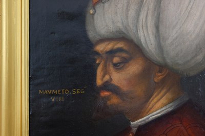 Lot 204 - A BUST PORTRAIT OF THE OTTOMAN SULTAN MEHMED II AFTER PAOLO VERONESE’S CIRCLE