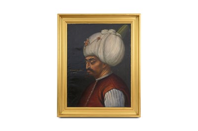 Lot 204 - A BUST PORTRAIT OF THE OTTOMAN SULTAN MEHMED II AFTER PAOLO VERONESE’S CIRCLE