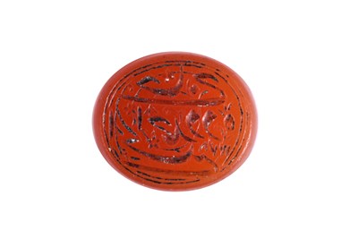 Lot 13 - THREE ENGRAVED CARNELIAN INTAGLIO SEALS
