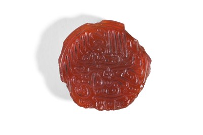 Lot 4 - A DATED TIMURID CARNELIAN INTAGLIO SEAL