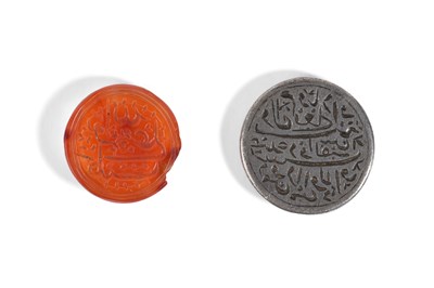 Lot 6 - TWO CIRCULAR INTAGLIO SEALS WITH SHI'A EXALTATIONS