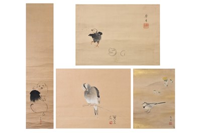 Lot 89 - FOUR MARUYAMA SHIJŌ HANGING SCROLL PAINTINGS, KAKEJIKU