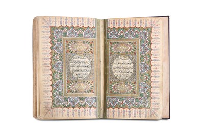 Lot 197 - AN ILLUMINATED OTTOMAN QUR’AN