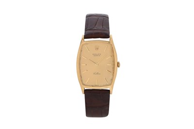 Lot 79 - A MEN'S ROLEX 18K YELLOW GOLD MANUAL WRISTWATCH.